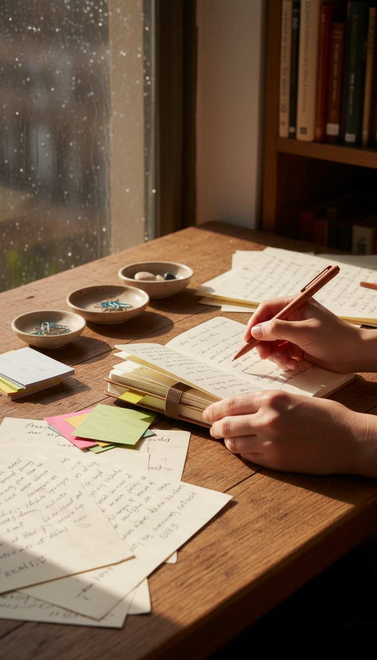 Notebook bundle with classic binding in use