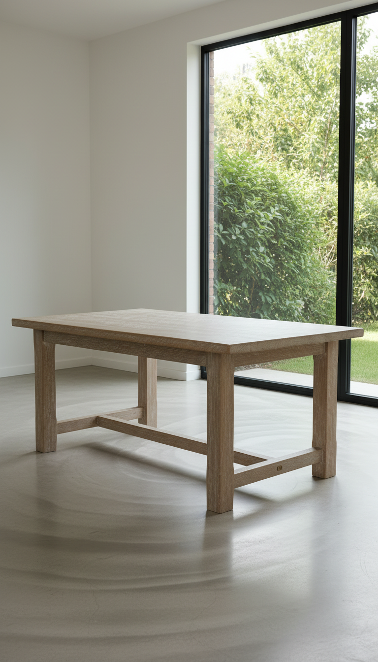 Driftwood Oak Dining Table in a new setting