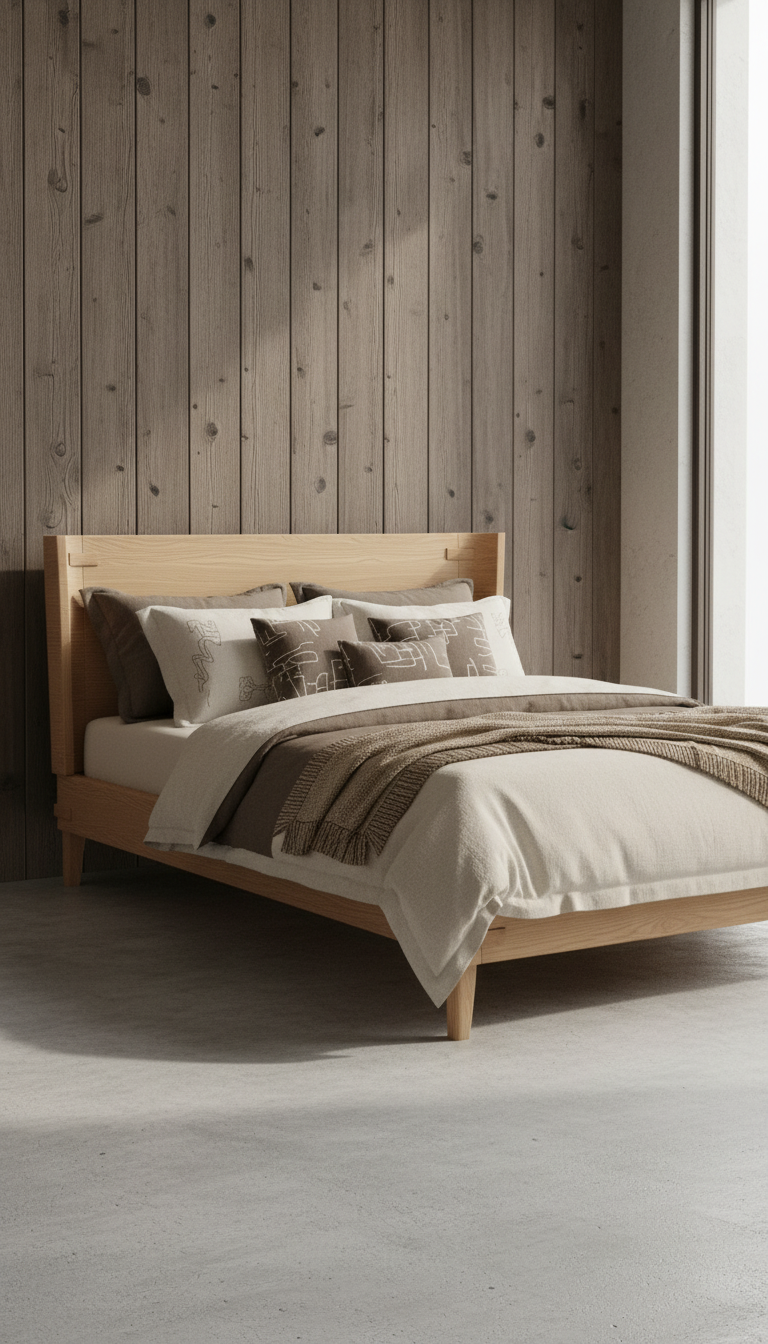 Aurelia solid oak bed in a new setting